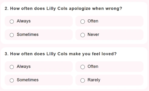 Questions Test